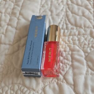 Pink/Clear Tinted Lip Oil By Merit